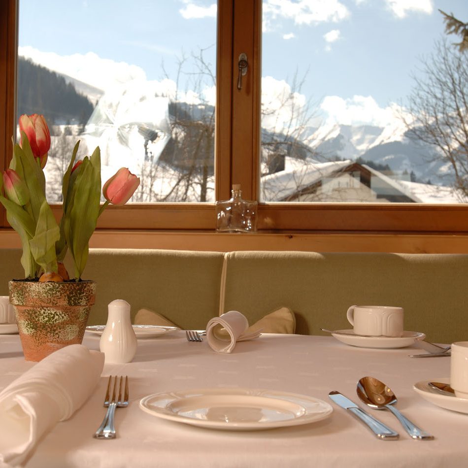 Dining Table with Mountain View