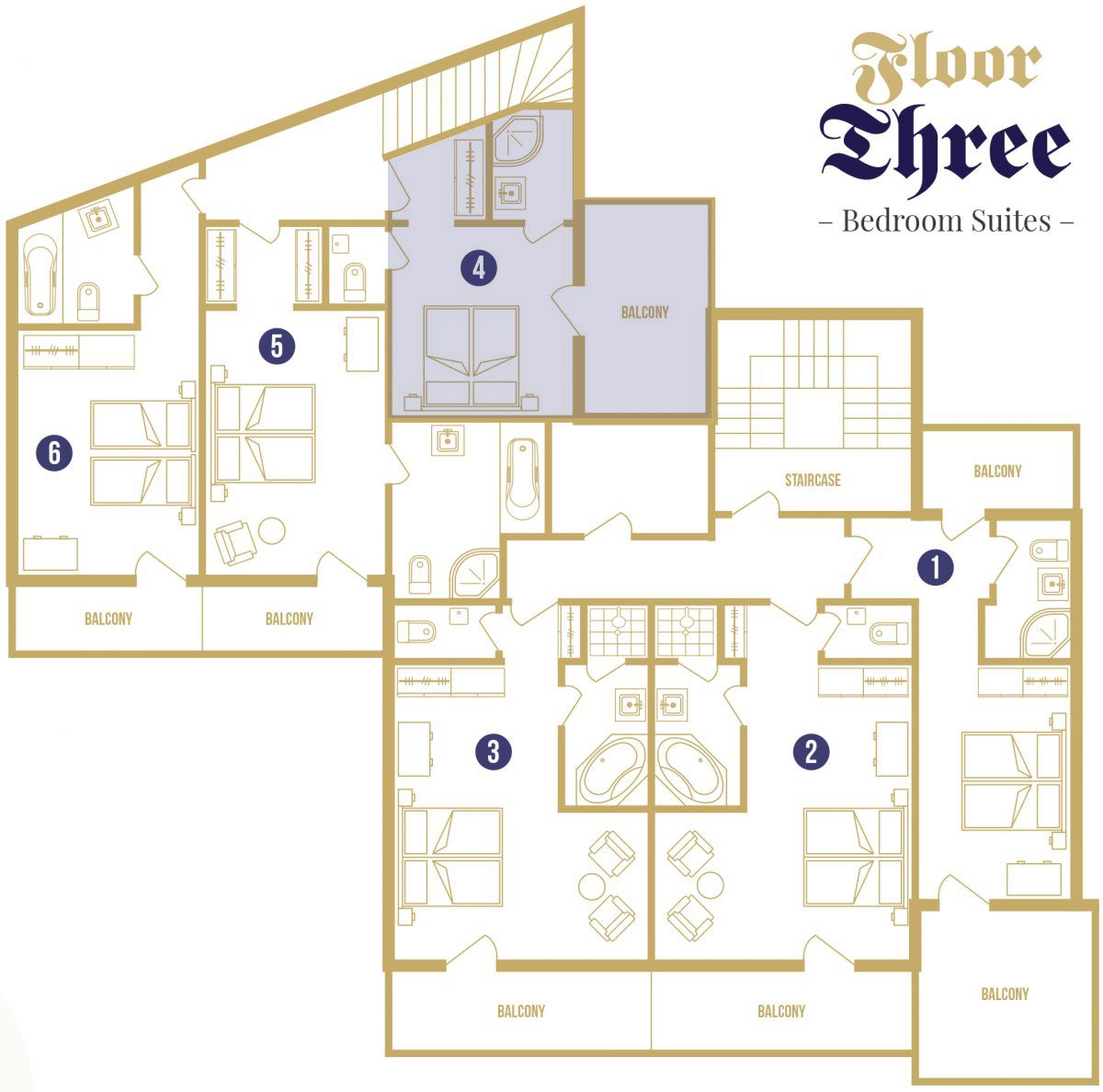 Bedroom 4 Floorplan Chalet Panorama