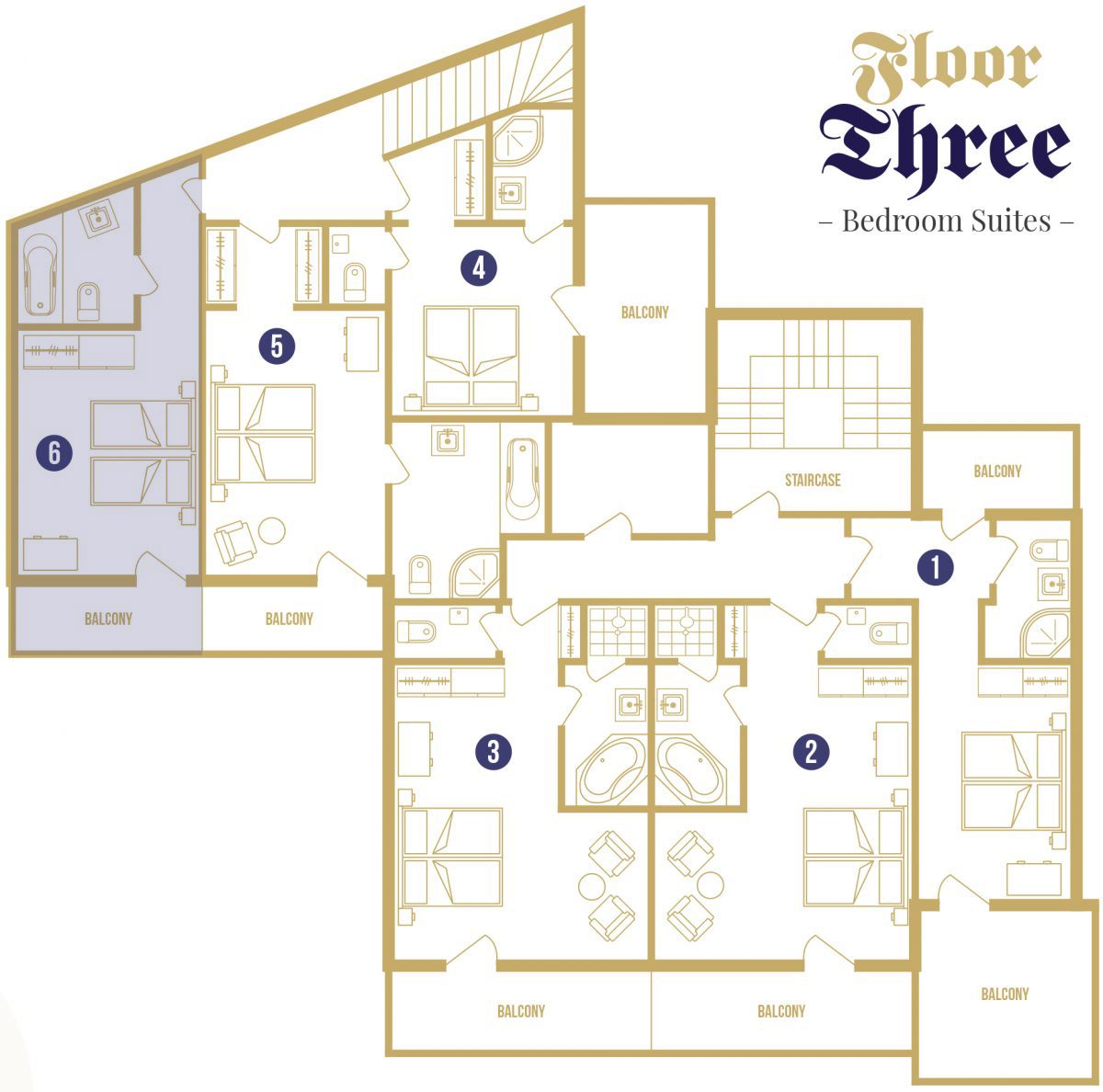 Bedroom 6 Floorplan Chalet Panorama