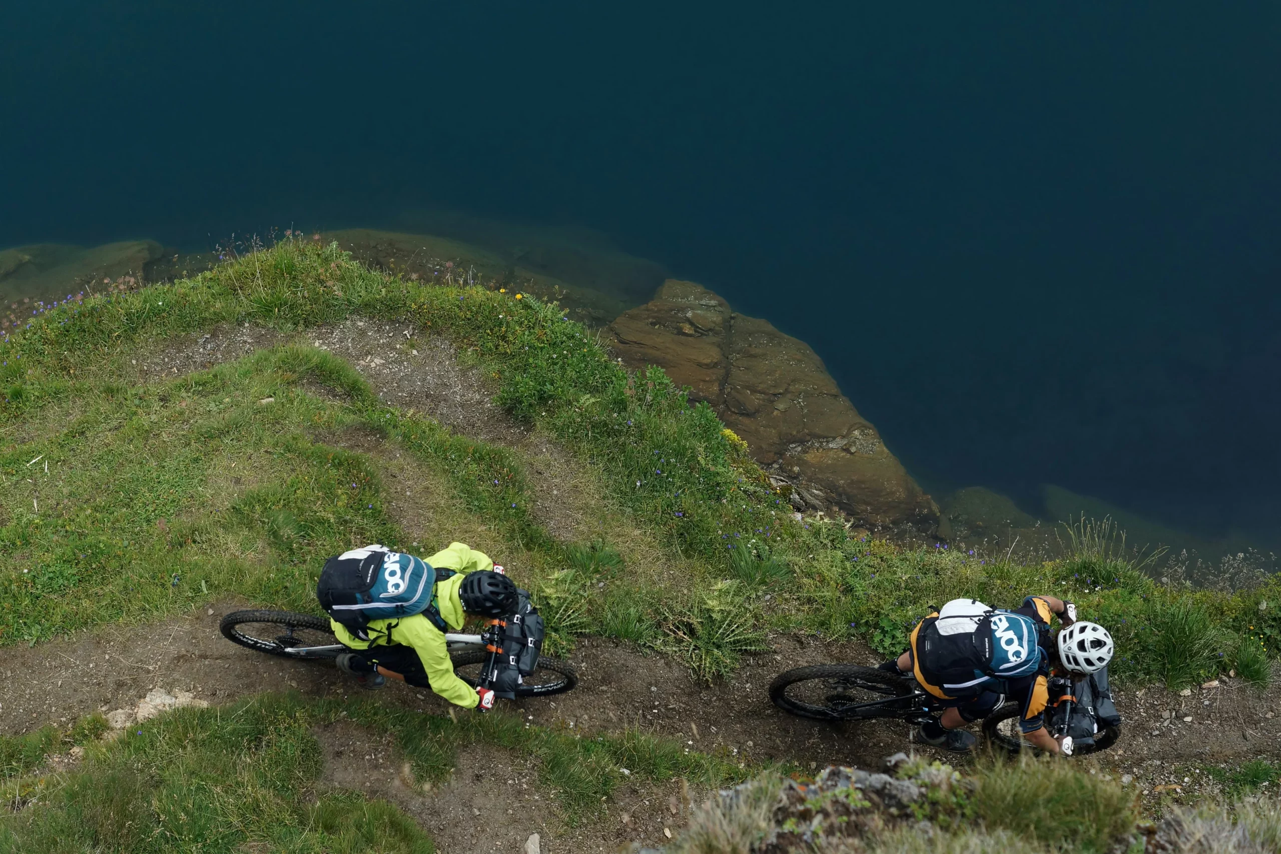 2 Adults Mountain Biking